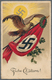Ansichtskarten: Propaganda: Weimar-Early Reich Era Happy Easter Card With The 'new' NSDAP Swastika F - Political Parties & Elections