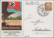 Ansichtskarten: Propaganda: 1939/1941, Zwei Kolorierte Großformatige Propagandakarten "Deutschland D - Parteien & Wahlen