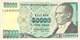 50000 Türk Lira Banknote Türkei VF/F (III) 1970 - Turquie