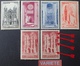 R1949/925 - 1944 - CATHEDRALES - SERIE COMPLETE - N°663 à 667 TIMBRES NEUFS** - VARIETE ➤➤➤ Pli Accordéon Sur Le N°665 - Unused Stamps