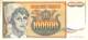 100000 Dinar Banknote Jugoslawien 1993 VF/F (III) - Jugoslawien
