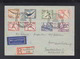 Dt. Reich R-Brief 1936 Olympisches Dorf Flugpost Nach Saarbrücken - Storia Postale