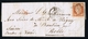 France Lettre  Yv 5 1850 Paris A Suisse Rolle PD In Rouge - 1849-1876: Periodo Classico