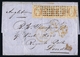 France Lettre 2 X 2  Yv 16  Grosspoint  1854 To London - 1849-1876: Klassik