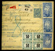 BRUVNO 1919. Csomagszállító SHS-magyar Bélyeges Bérmentesítéssel, ( A Forgalmi Bélyegek Helyett 15 Db 50f-es Portóbélyeg - Used Stamps