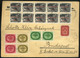 TÚRISTVÁND 1946. (18.dsz.) Dekoratív, 44 Bélyeges Infla Levelezőlap Budapestre Küldve - Covers & Documents