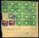 PESTSZENTERZSÉBET 1946.04. Csomagszállító Lovasfutár-Betűs Bérmentesítéssel Nyíregyházára - Covers & Documents