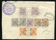 AUSZTRIA 1902. Ajánlott Levél , Dekoratív 14 Bélyeges , Hatszínű Bérmentesítéssel Dél Afrikába Küldve (5h Kis Hiba) Ritk - Brieven En Documenten