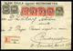 KECSKEMÉT 1900.01.07. Krajcár-Turul Vegyes Bérmenetesítés 4*5Kr+2*1Kr+1f , Ajánlott Levél Budapestre Küldve. (bal Oldalo - Used Stamps