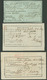 1853-60. 9db Recepisse, Tértivevény Különféle Bélyegzésekkel - ...-1867 Vorphilatelie