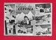 CARTOLINA VG ITALIA - Saluti Da CERVINIA (AO) - Vedutine Multivue - Pin Up Sugli Sci - 10 X 15 - ANN. 1956 - Saluti Da.../ Gruss Aus...