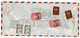 1983 IRAN, TEHRAN TO BELGRADE, YUGOSLAVIA, IRANIAN TO YUGOSLAV RAILWAYS, 6 STAMPS AT THE BACK - Iran