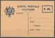 FRANCE - Carte Postale Militaire - Guerre (timbres De)