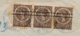 Nederlands Indië - 1920 - 3x 15 Cent Veth Met Strepen In Strip Op R-cover Van LB Balikpapan Naar Amsterdam - Nederlands-Indië