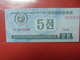 COREE(NORD) 5 CHON 1988 PEU CIRCULER/NEUF - Corea Del Norte