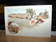 POSTCARD GRUSS AUS JERUSALEM DAVIDSBURG GRABESKIRCKE LITHO LITHIO AK CPA - Israel