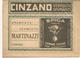 ITALIA BLP HACIA 1920S CARTA CON PUBLICIDAD DIVERSA LUZ CINZANO VERMOUTH VINO WINE NEUMATICO CHOCOLATE CACAO COCOA FARMA - Vinos Y Alcoholes