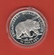 ENDANGERED WORLD WILDLIFE COOK-INSELN 50 Dollars Silbermünze Silver Coin / Ag 925 PP / Tiere Animals Braunbär Bear - Cookinseln