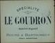 Enveloppe Illustrée Liqueur Goudron Roure Barthomeuf Clermont Ferrand Distillerie Vapeur YT 102 Sage Vert Jaune Alcool - 1877-1920: Semi-Moderne
