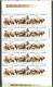 POLAND 1981 PROTECTION OF EUROPEAN POLISH BISON REINTRODUCE REPOPULATE ENVIRONMENT PROTECTION COMPLETE SHEET OF 50 NHM - Hojas Completas
