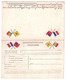 CARTE De FRANCHISE MILITAIRE NEUVE DOUBLE Avec PUBLICITÉ CHOCOLAT POULAIN CORRESPONDANCE MILITAIRE FM DRAPEAUX - Lettres & Documents