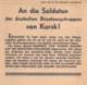 WWII WW2 Flugblatt Leaflet Soviet Propaganda Against Germany "An Die Soldaten... Von Kursk!" CODE 1400  FREE SHIPPING - 1939-45