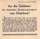 WWII WW2 Flugblatt Leaflet Soviet Propaganda Against Germany "An Die Soldaten... Von Charkow!" CODE 1401  FREE SHIPPING - 1939-45
