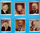 BHUTAN 1972 FAMOUS MEN Stamp Set Scott 145 - 145E Heat Molded Plastic Gandhi Kennedy De Gaulle Churchill - Bhoutan