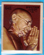 BHUTAN 1972 FAMOUS MEN Stamp Set Scott 145 - 145E Heat Molded Plastic Gandhi Kennedy De Gaulle Churchill - Bhoutan