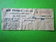 BILLET TICKET  Service CARS - AIR FRANCE - INVALIDE - AEROPORT - Mundo