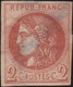 France   .    Yvert  .       40B  (2 Scans)  Aminci   .     (*)     .      Pas De Gomme    .   /   .     No Gum - 1870 Bordeaux Printing