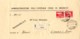 1946-piego Ospedaliero Raccomandato Affrancato Coppia L.5 Imperiale Senza Fasci Emissione Di Roma - Storia Postale