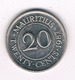 20 CENTS 1987 MAURITIUS /4513/ - Maurice