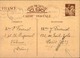 FRANCE -Entier Postal Type Iris De Valence Pour Paris En 1941, Griffe " Irregulier " - L 31069 - Cartes Postales Types Et TSC (avant 1995)