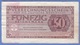 50 REICHSMARK 1944, BANKNOTE Umlaufschein - 50 Reichsmark