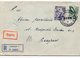 1959 YUGOSLAVIA, SLOVENIA, LJUBLJANA TO BELGRADE, SERBIA ,EXPRESS MAIL, RECORDED, POSTMARK JESENICE-BEOGRAD ON THE BACK - Lettres & Documents