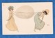 CPA Illustrée Par Raphael KIRCHNER - Jeunes Filles Portant Un Oeuf - TOP - Art Nouveau Paques Illustrateur - Kirchner, Raphael