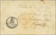 Càd PARIS / LA MAISON BLANCHE 26 SEPT. 70 + PP Et Très Rare Griffe Encadrée Bleue MARINS / DE / LORIENT Sur Papillon Dat - War 1870