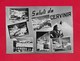 CARTOLINA VG ITALIA - Saluti Da CERVINIA (AO) - Vedutine Multivue - Pin Up - 10 X 15 - ANN. 1954 - Saluti Da.../ Gruss Aus...