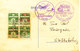 Denmark Letter Card With A Block Of 4 D.F.U. Stamp Exhibition Slagelse 4-9-1938 ( See Quality Of The Card Before Buying) - Covers & Documents