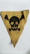 GERMAN GERMANY WWII WARNING MINE MINENFELD DANGER Sign Military MINEFIELD MARK PATCH Flicken DEUTSCHE SKULL TOTENKOPF - Patches