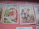 12 Chromos Trade Cards Cacao Chokolade Chocolat,  Pub. D. & M. GROOTES C1894 Lithography Children  With Toys, Cat, Goose - Autres & Non Classés