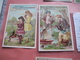 Delcampe - 12 Chromos Trade Cards Cacao Chokolade Chocolat,  Pub. D. & M. GROOTES C1894 Lithography Children  With Toys, Cat, Goose - Other & Unclassified