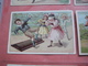 Delcampe - 12 Chromos Trade Cards Cacao Chokolade Chocolat Pub. D. & M. GROOTES C1894 Lithography Children Playing With Cacao Tins - Autres & Non Classés