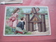 Delcampe - 12 Chromos Trade Cards Cacao Chokolade Chocolat Pub. D. & M. GROOTES C1894 Lithography Children Playing With Cacao Tins - Autres & Non Classés