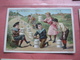 Delcampe - 12 Chromos Trade Cards Cacao Chokolade Chocolat Pub. D. & M. GROOTES C1894 Lithography Children Playing With Cacao Tins - Autres & Non Classés