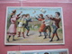 Delcampe - 12 Chromos Trade Cards Cacao Chokolade Chocolat Pub. D. & M. GROOTES C1894 Lithography Children Playing With Cacao Tins - Autres & Non Classés