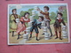 Delcampe - 12 Chromos Trade Cards Cacao Chokolade Chocolat Pub. D. & M. GROOTES C1894 Lithography Children Playing With Cacao Tins - Autres & Non Classés