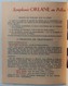 Delcampe - Symphonie Orlane Au Pollen D'orchidée Livret Publicitaire Années 50 Av. Georges V Paris Grande Pharmacie Du Progrès Caen - Autres & Non Classés