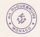 45PLC -deux 2 Photos Bateau Petrolier à Identifier -lot Le Coz -tampon ROQUEBRUNE Monaco - Bateaux